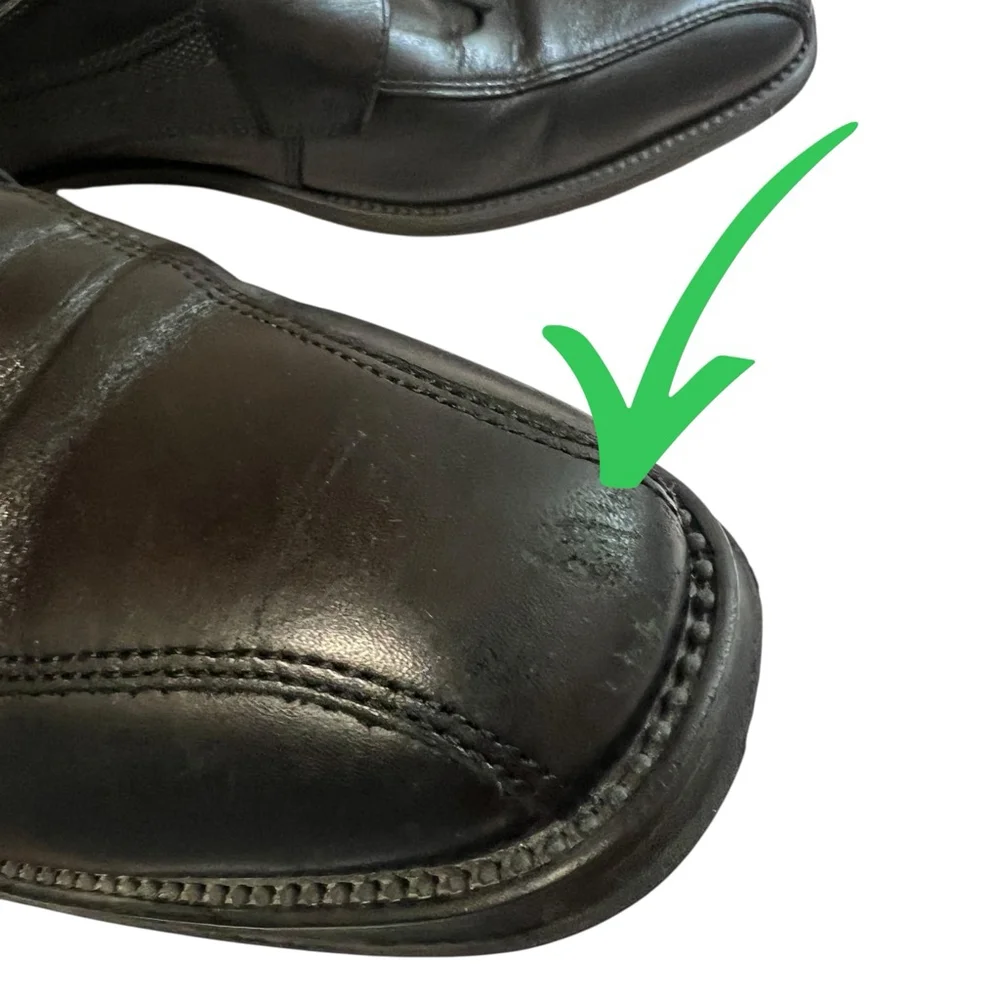 Lloyd Germany Men’s Black Leather Lace-Up Dress Shoes Size 9.5 F Textured Panels